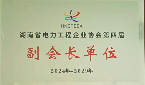 湖南省電力工程企業協會副會長單位